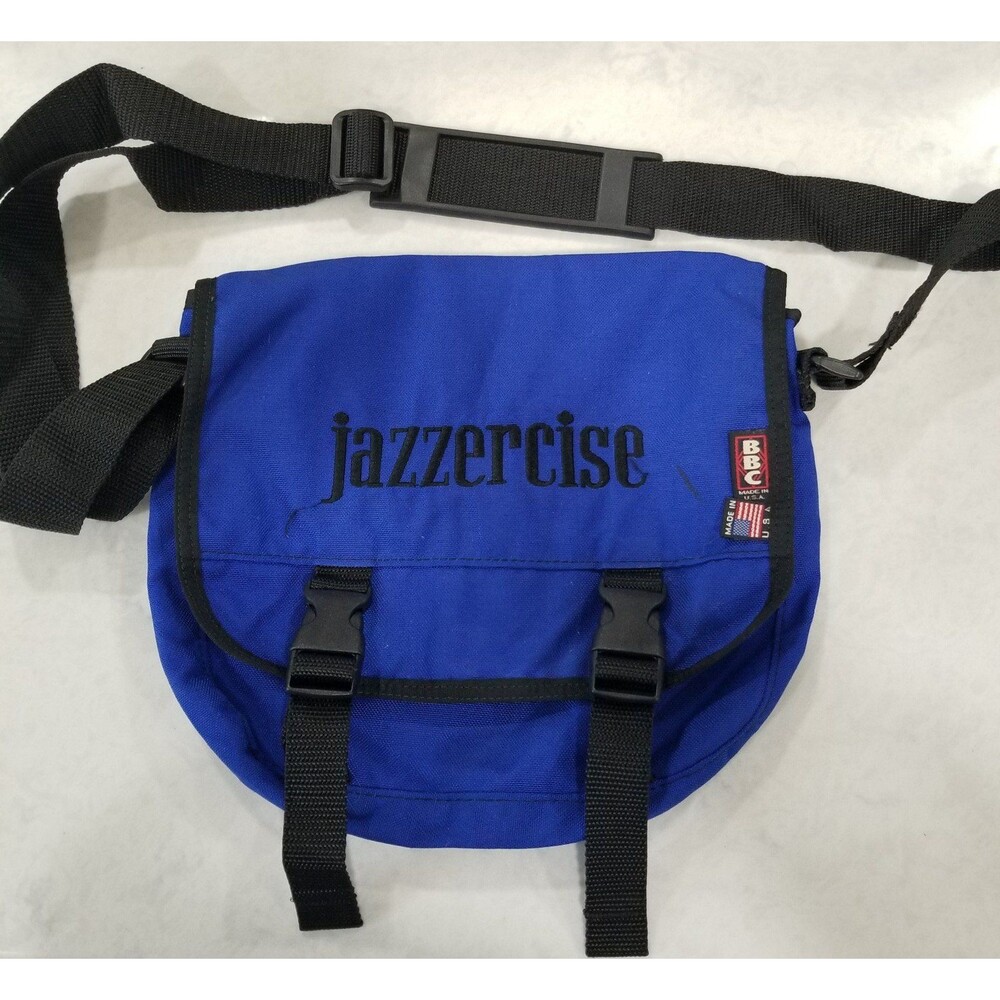Jazzercise sling bag crossbody or waist bag made by bbc in usa nylon